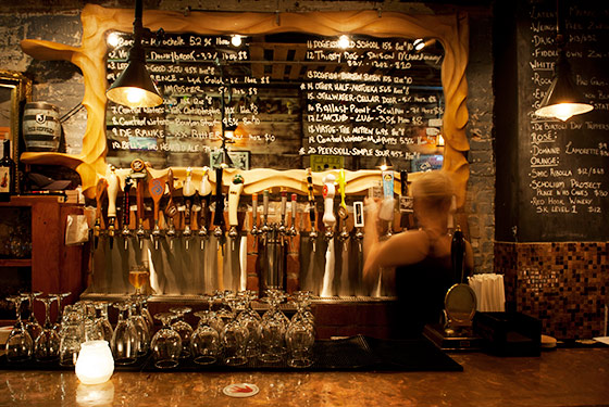Some of the many taps at The Jeffrey. (Photo: courtesy of The Jeffrey)