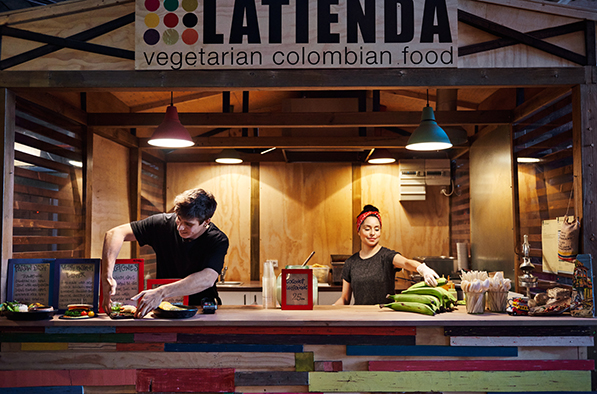Colombian food at Latienda (Photo: Ulf Svane)