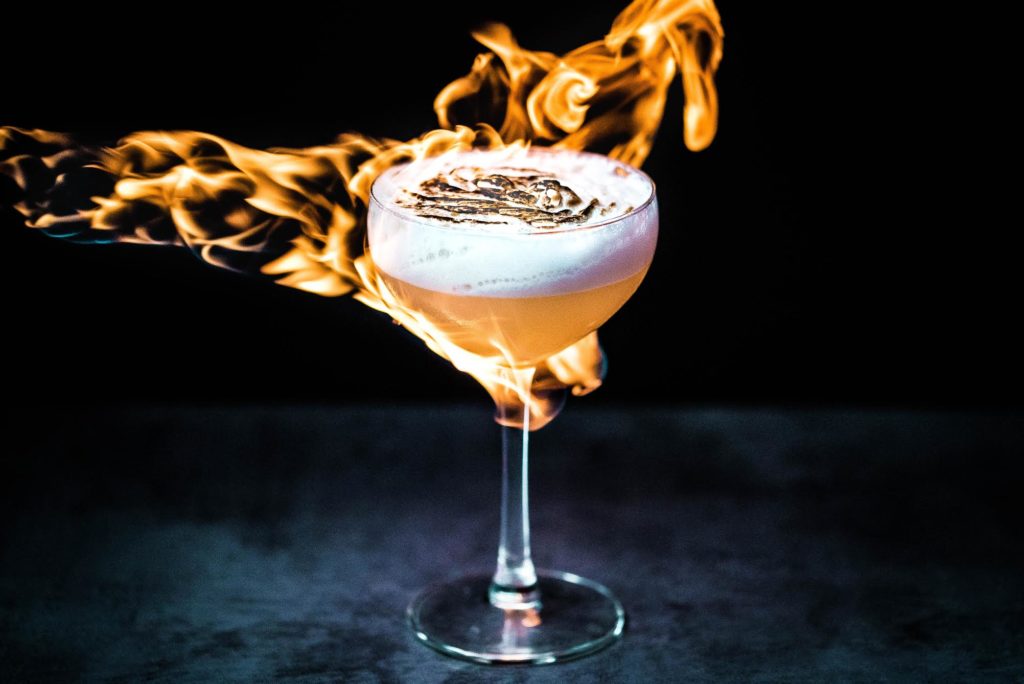 A flaming cocktail from Dirty Bones (Photo: via Dirty Bones)