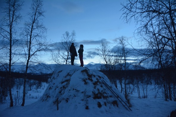 Goathi shelter at a reconstructed Sámi camp, Abisko National Park (Photo: Rodrigo Kleinert)