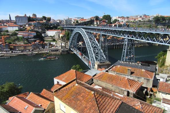 Dom Luís I Bridge in Porto from Gaia side (Photo: Mike Dunphy)