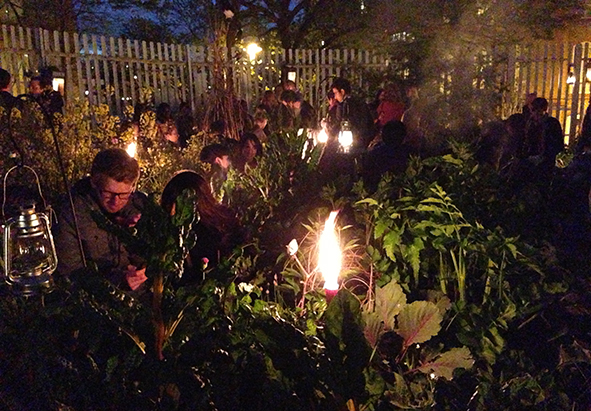 A winter Midnight Apothecary, on the roof garden of the Brunel Museum (Photo: Midnight Apothecary)