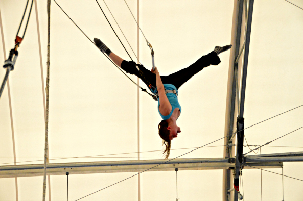 The author at trapeze school