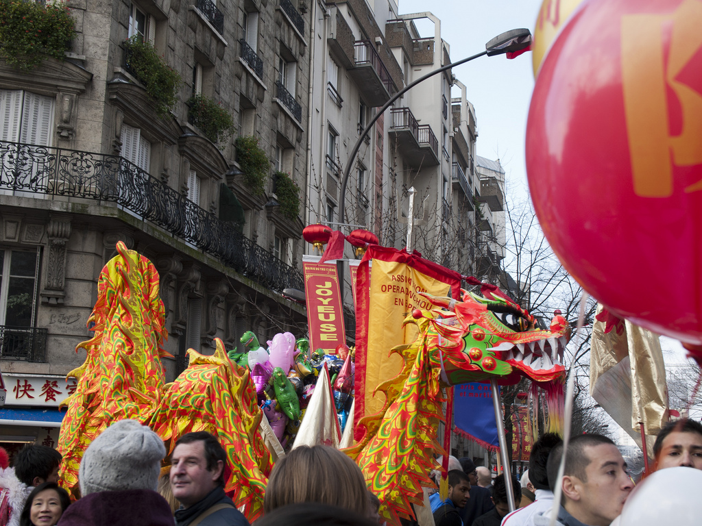 Parisians celebrate the Year of the Dragon in the city's Chinatown (Photo: Passion Leica via Flickr)