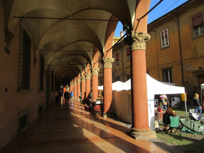 Porticoes cover 25 miles of sidewalks in Bologna (Photo: Mike Dunphy)