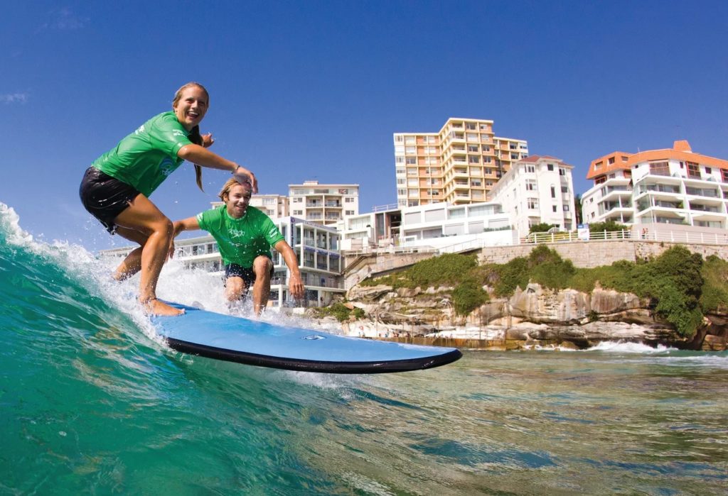 Surfing at Bondi (Photo: Let's Go Surfing)
