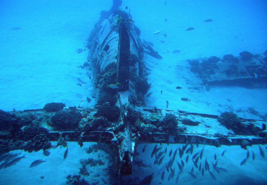 Corsair Plane Wreck Dive Site
