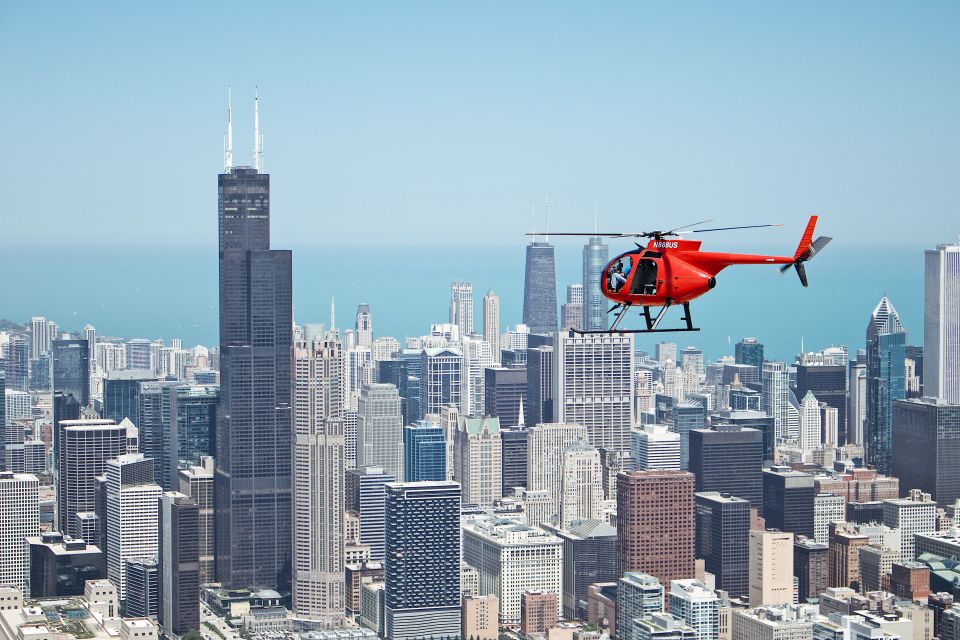 a helicopter tour of chicago