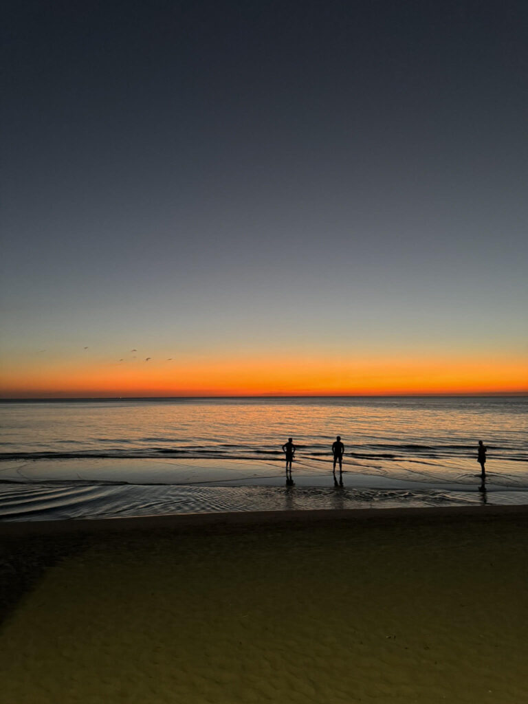 Sunset on White Sands Beach