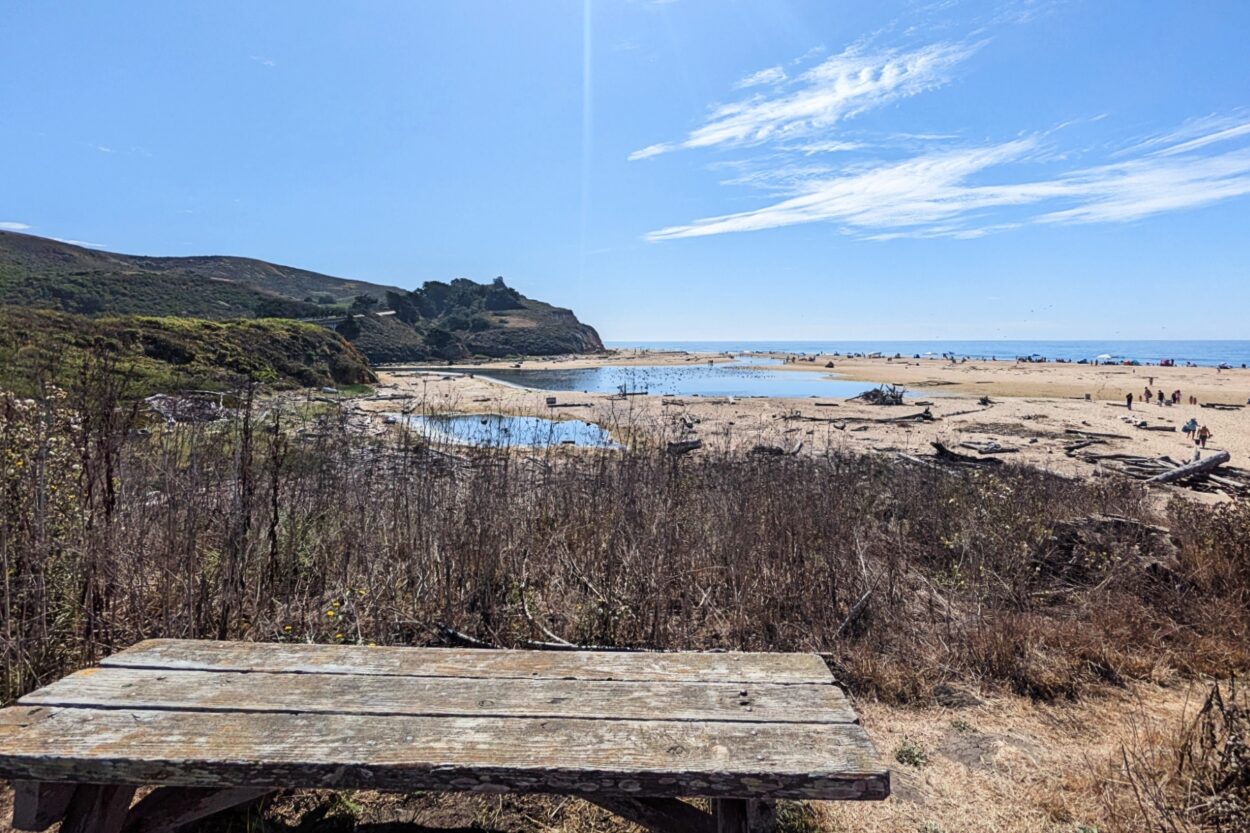 San Gregorio Beach Half Moon Bay, San Francisco Peninsula by Michael C. Upton