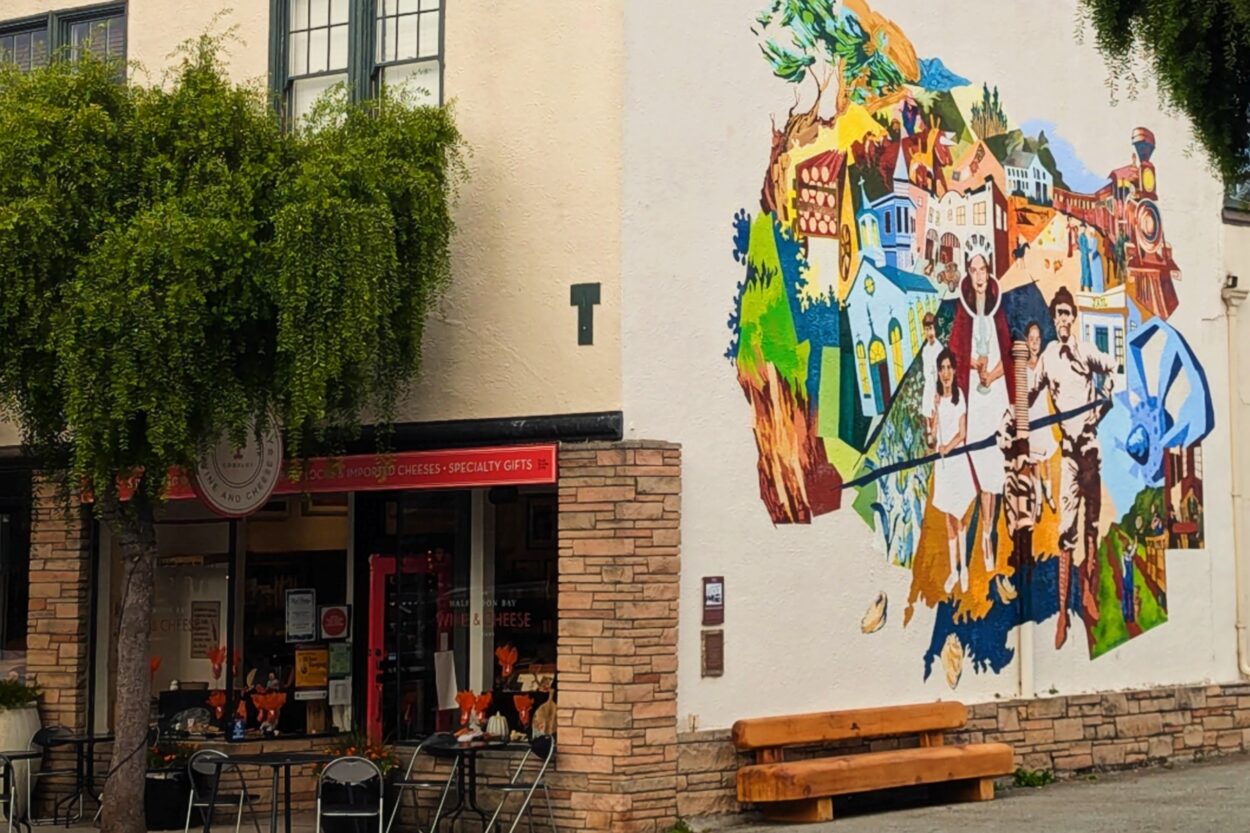 Downtown mural Half Moon Bay, San Francisco Peninsula by Michael C. Upton