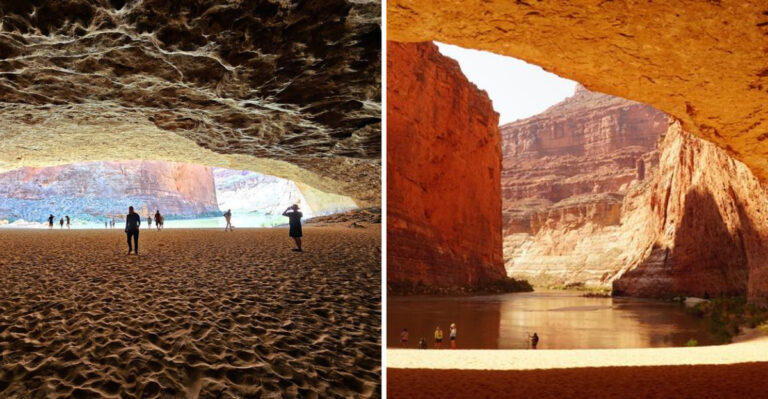 One Secret Cave In Arizona Is Big Enough To Have Its Own Beach