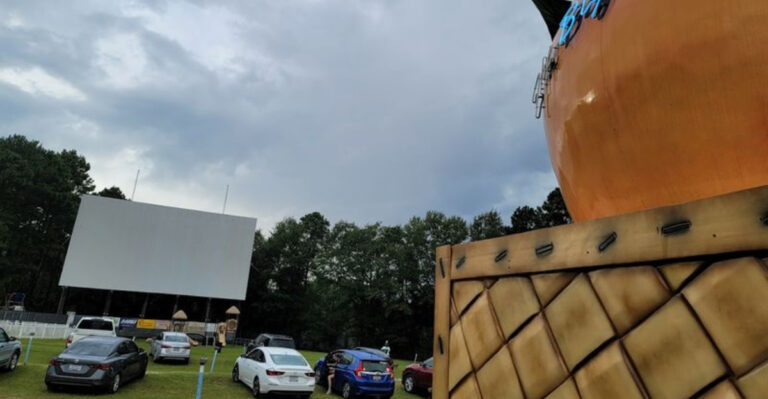 The Nostalgic Drive-In Theater In South Carolina Still Playing Movies After Sunset