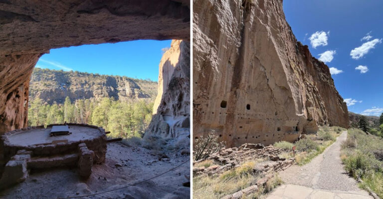 This 1-Mile Trail In New Mexico Brings You To An Ancient Cliff Dwelling Village