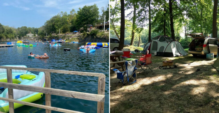 One Of Indiana’s Most Beautiful Hidden Spots Is This Sapphire-Water Quarry