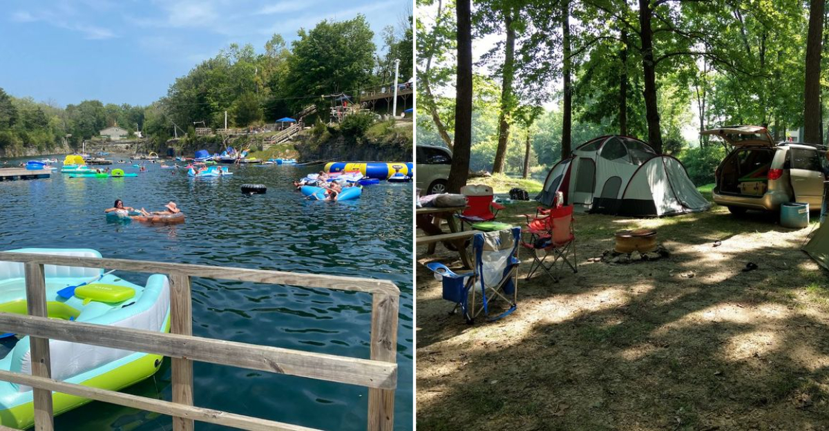 One Of Indiana’s Most Beautiful Hidden Spots Is This Sapphire-Water Quarry