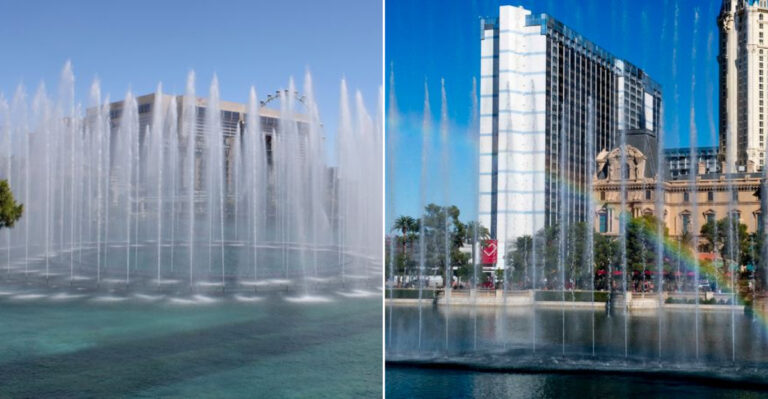 This Free Nevada Fountain Show Is Still One Of The Coolest Sights In The State