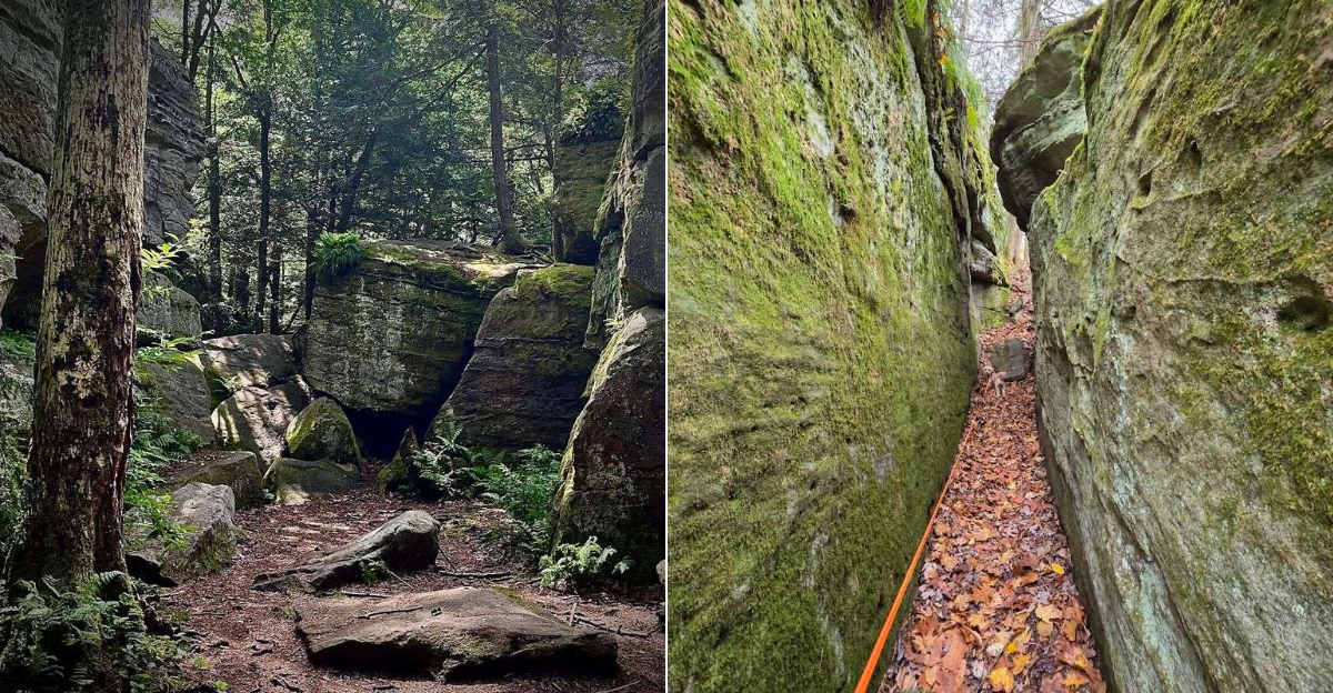 This Hidden Pennsylvania Labyrinth Winds Through Massive Ancient Rock ...