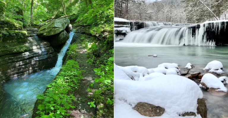 This Magical Waterfall In Arkansas Looks Like It Belongs In Another World