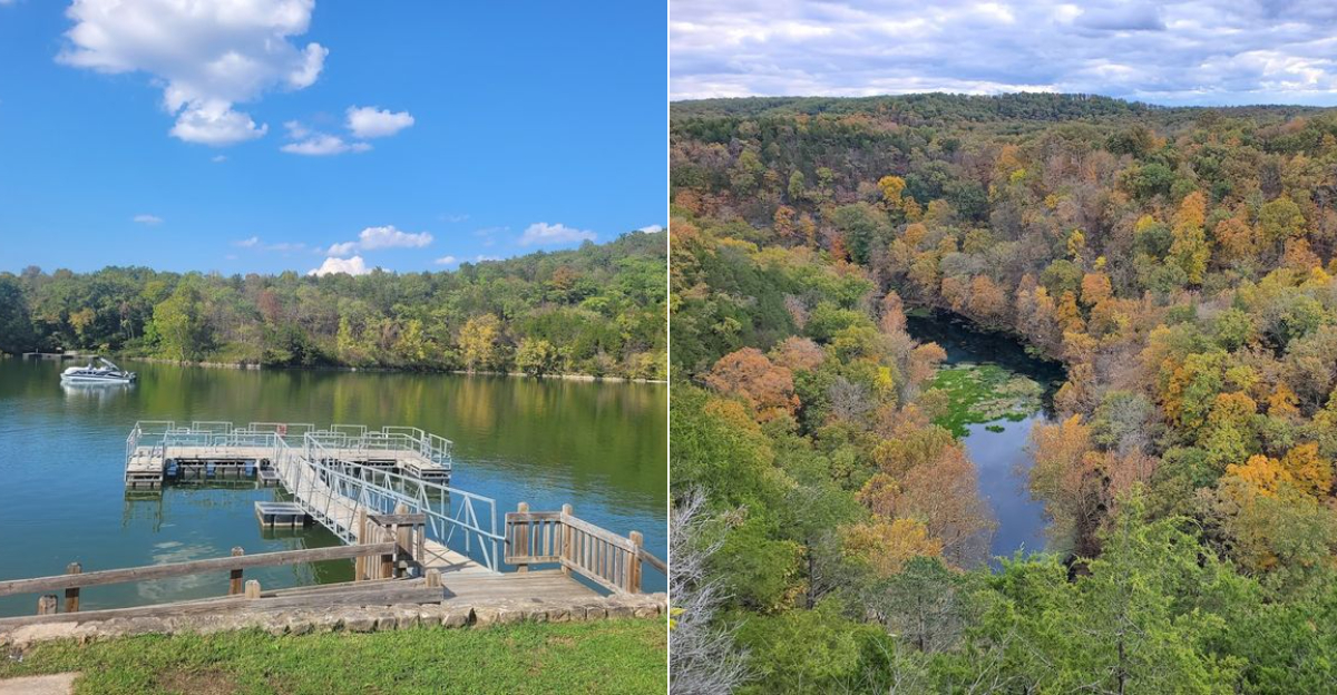 This Missouri Hike Winds Past Sinkholes, Caves, And One Stunning View After Another