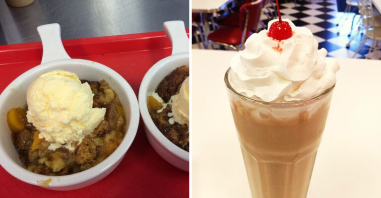 This Unassuming Roadside Diner In Georgia Has Peach Cobbler People Will Cross The State For