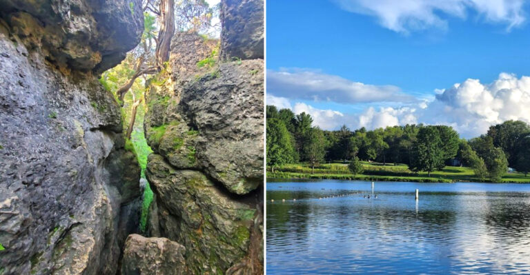 Iowa Rewards You With A Spring Trail Where A Bright Turquoise Pool Waits At The Very End