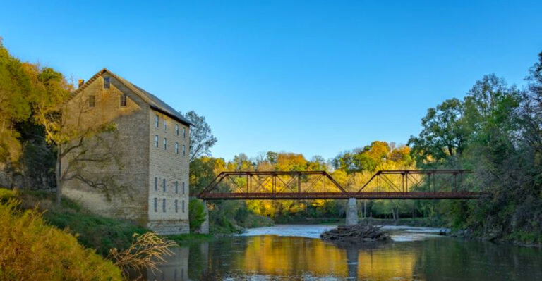 Iowa’s Hauntingly Beautiful 1860s Mill Hides Near A Quiet Country Road (And It’s A Must-Visit)