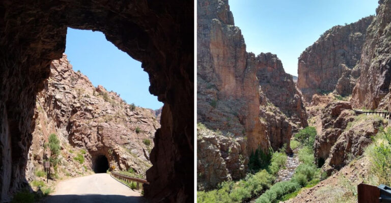 This Breathtaking New Mexico Drive Takes You On A Journey Straight Through Solid Rock