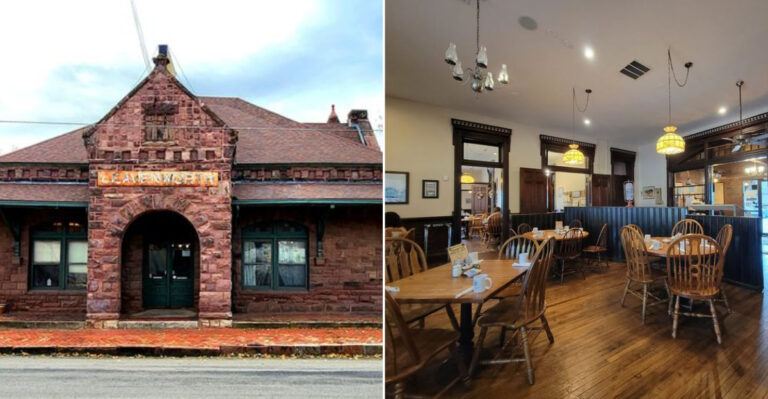 This Historic Train Station In Kansas Is Home To A Charming Restaurant