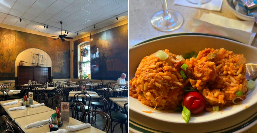 This Lively Louisiana Courtyard Hides A Serious French Quarter Jambalaya Stop