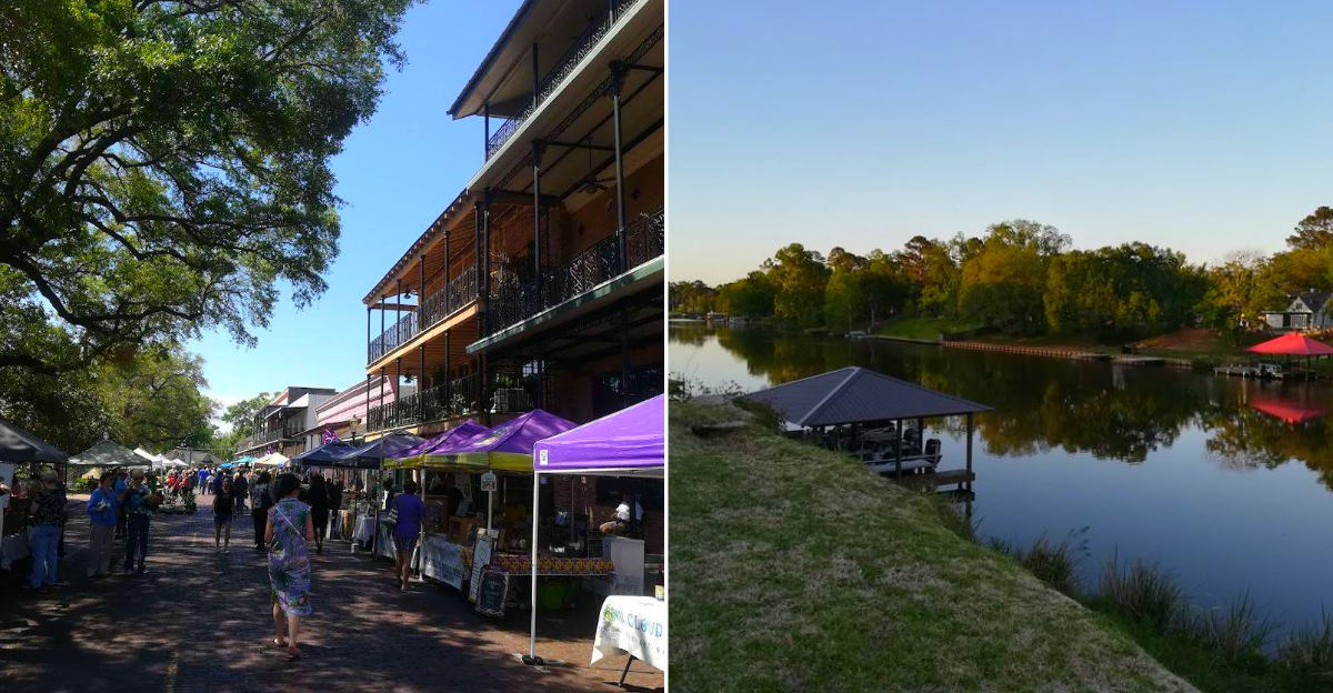 This Louisiana Riverbank Feels Like A Little European Waterfront Hidden In The South