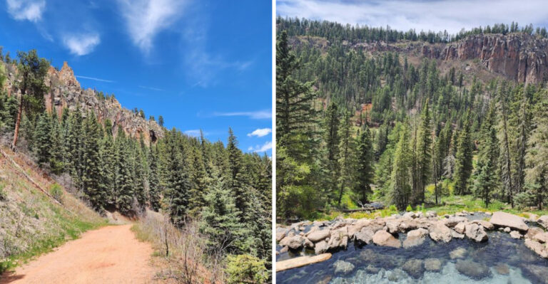 This New Mexico Trail Leads To Hidden Hot Springs In The Forest