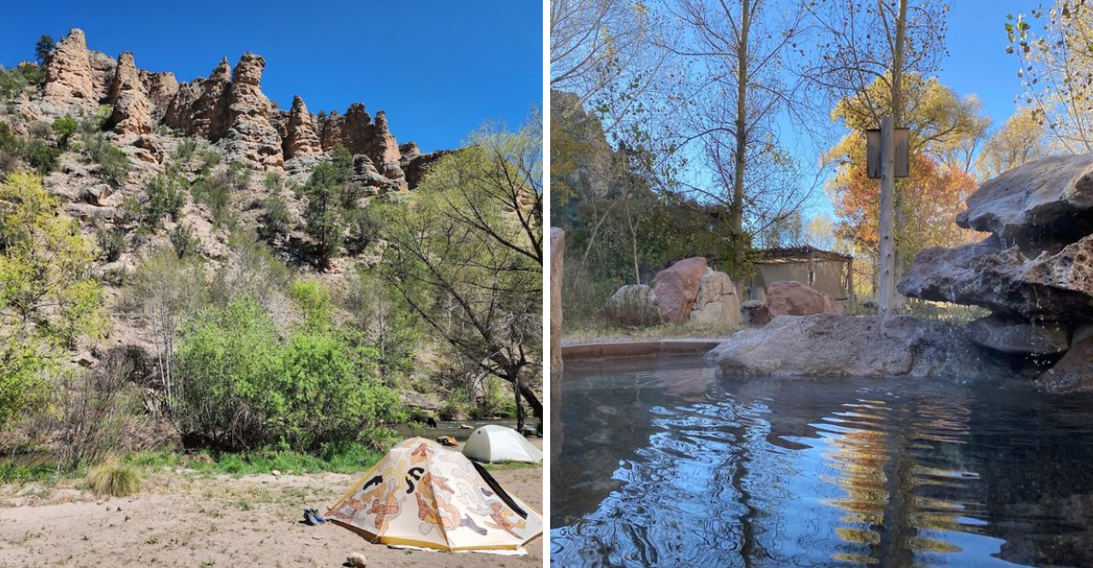 This Remote New Mexico Campground Offers A Peaceful Soak Under A Blanket Of Stars