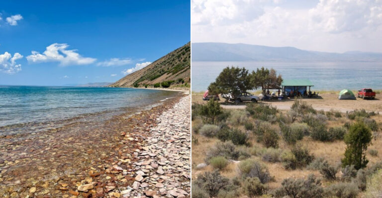 This Secluded Utah Beach Feels Like An Unexpected Coastal Escape