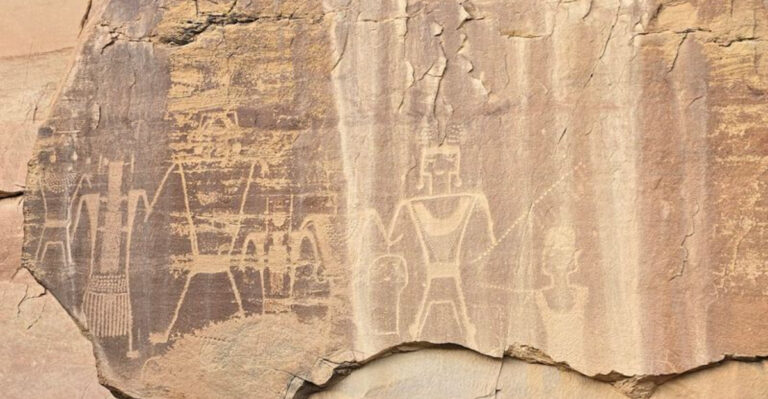 This Utah Trail Leads To Towering Petroglyphs From The Ancient Past