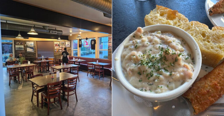 This Washington Seafood Restaurant Turns Clam Chowder Into A Road Trip Treat