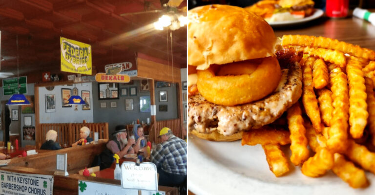 The Cheeseburger At This Tiny Iowa Eatery Is Big Enough To Build A Road Trip Around