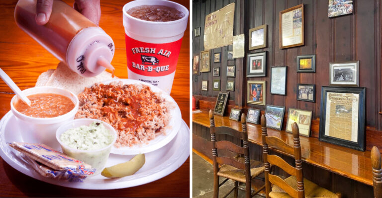 The No-Frills Georgia BBQ Spot Where The Slow-Smoked Meat Has Become A Cross-State Obsession