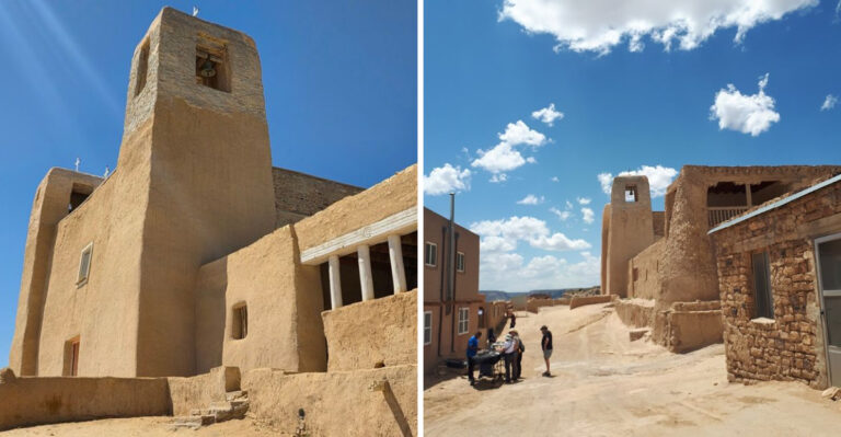 This Ancient New Mexico Church Rises Majestically Atop A Centuries-Old City In The Sky