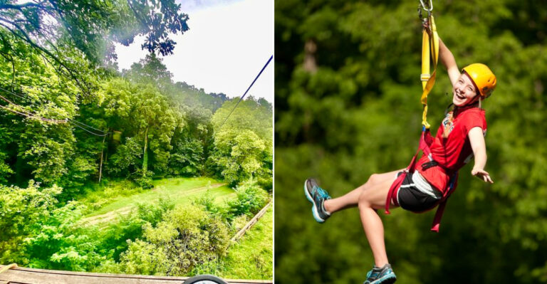This Hidden Iowa Zipline Lets You Soar Through The Trees And Over Scenic Bluffs