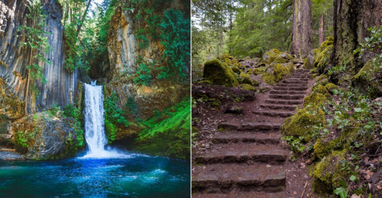 This Hidden Oregon Waterfall Makes A Short Trail Feel Like A Big Adventure