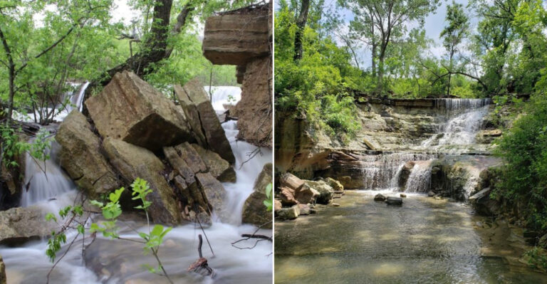 This Hidden Waterfall Trail In Kansas Is A Stunning Summer Escape