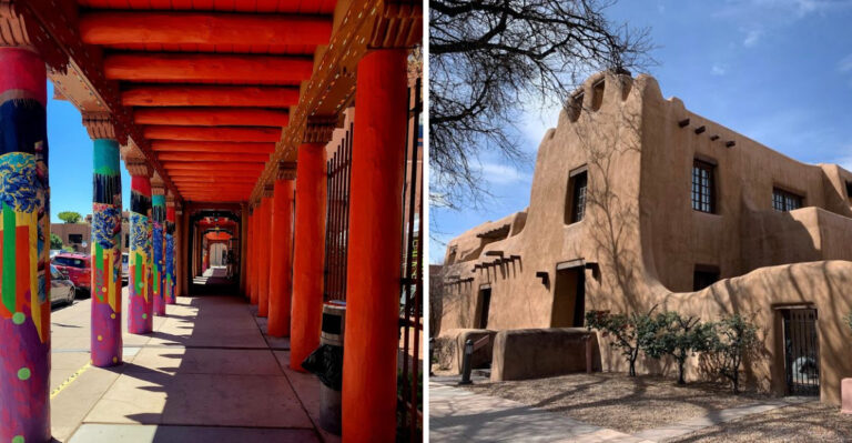 This Historic Plaza In New Mexico Is A Dream For Art Lovers