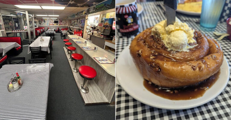 This Idaho Spot Serves Cinnamon Rolls So Huge They Barely Fit On The Plate