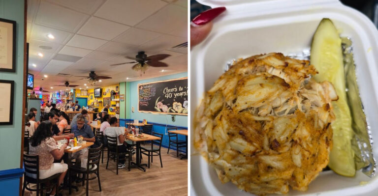 This Maryland Pub Turns Jumbo Lump Crab Cakes Into The Main Character