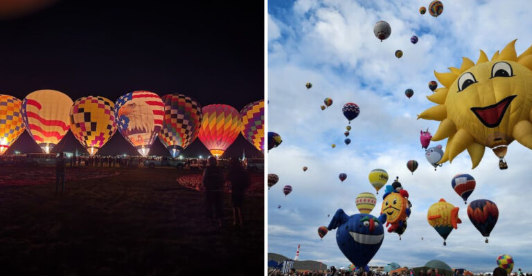 This New Mexico Balloon Fiesta Turns October Mornings Into A Sky Full Of Color