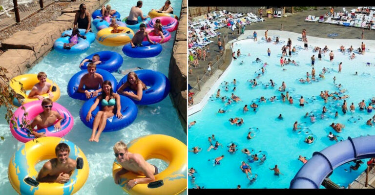 This Tropical Iowa Waterpark Is A Summer Day Trip Built For Slides, Sun, And Splashy Fun