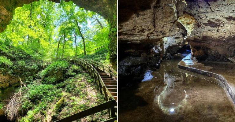 This Underground Iowa Adventure Leads To A Stunning Network Of Natural Caves