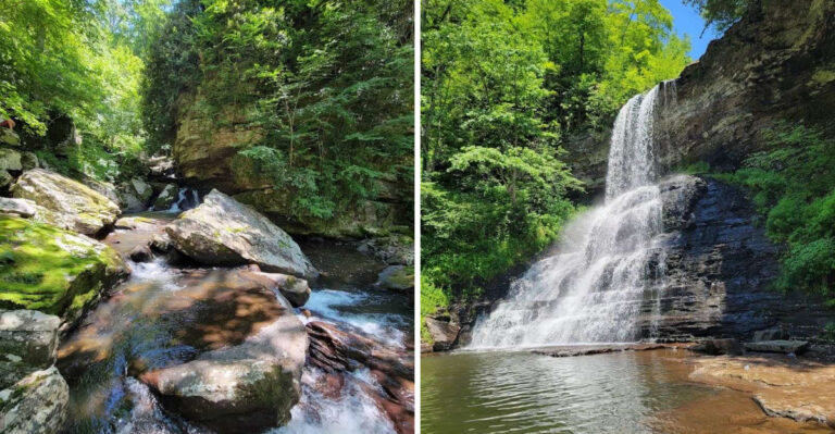This Virginia Waterfall Takes Only 2 Miles To Reach And Delivers One Of The Most Beautiful Views In The State