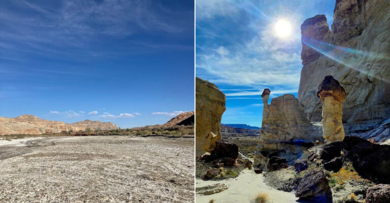 This 9-Mile Utah Hike Leads To Otherworldly White Hoodoos